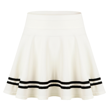 Women's Schoolgirls Wide Elastic Flared Skirt / Ladies Casual High Waist Striped Miniskirts - EVE's SECRETS